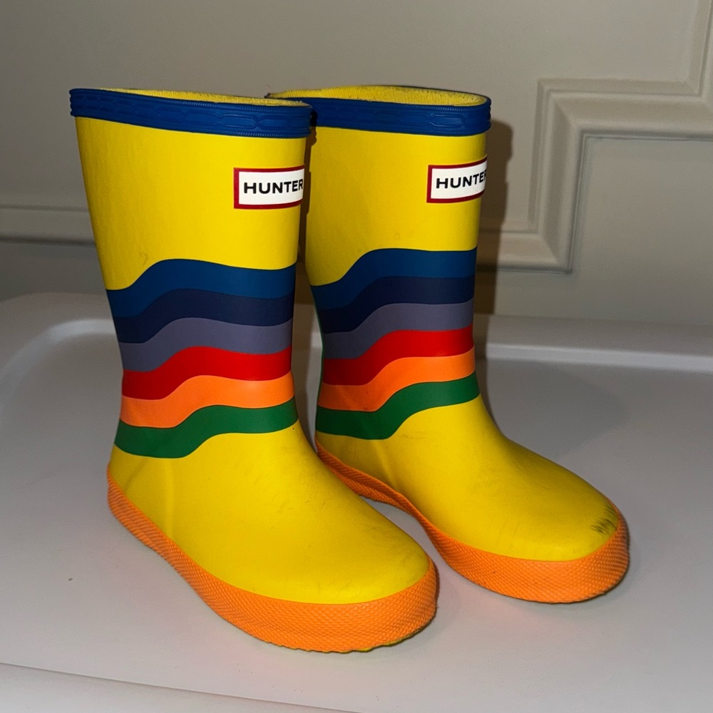 Hunter Kids First Vibrant Yellow Rain Boot